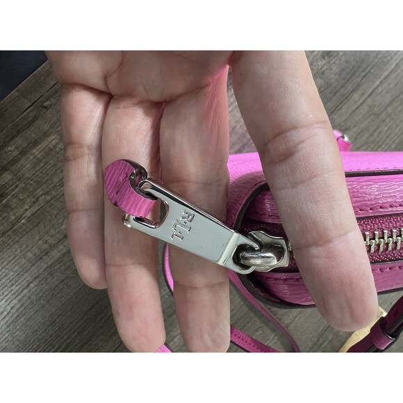 Ralph Lauren Small Pink Leather Crossbody Purse - Picture 15 of 16